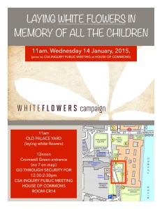 LAYING WHITE FLOWERS 14 JAN